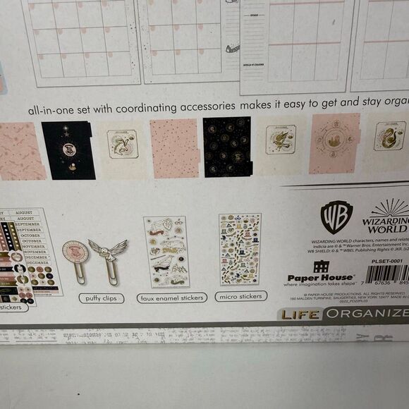 Paper House Harry Potter Hogwarts Planner Set NWT - Picture 6 of 7